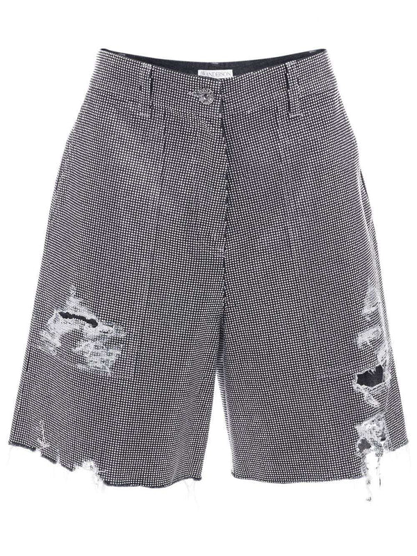 Studded cotton shorts