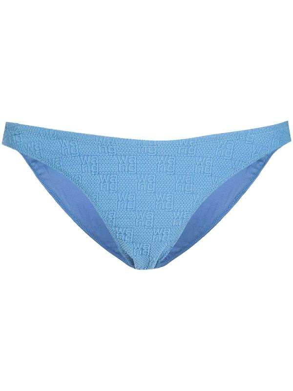 Alexander Wang logo-knit bikini bottoms by Alexander Wang