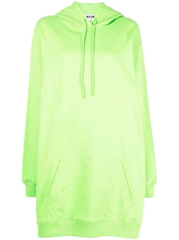 Logo-print hooded jumper dress