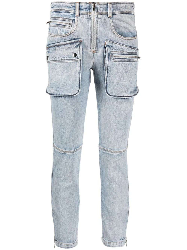 Cenime multi-pocket straight-leg Denim Jeans