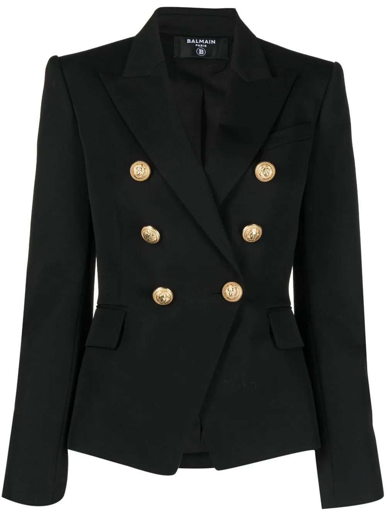 Zweireihiger Wollblazer