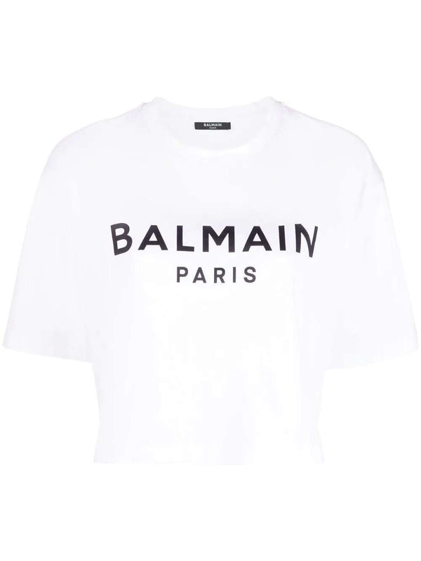 Balmain logo cropped T-shirt by Balmain