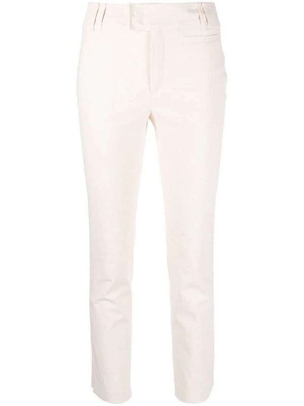 Mid-rise straight trousers