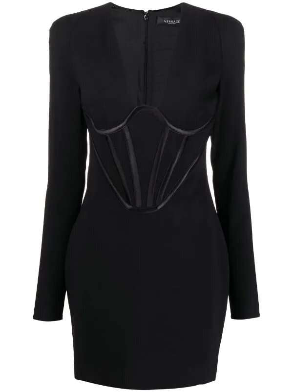Minikleid im Korsett-Stil