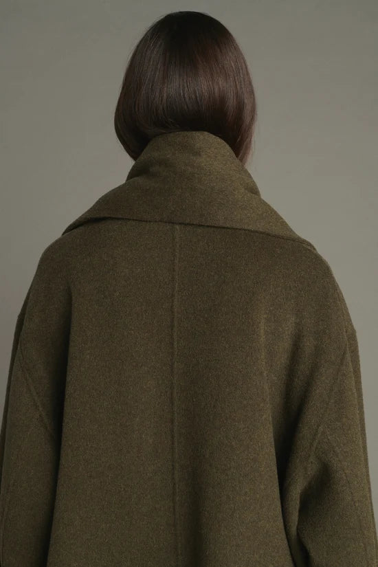 Finn scarf-detail coat