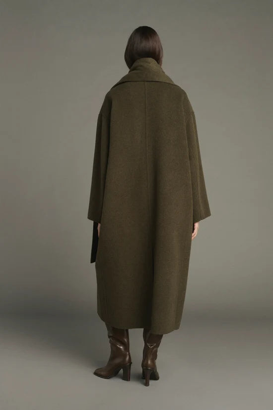 Finn scarf-detail coat