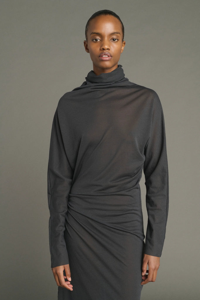 Lola ruched maxi dress
