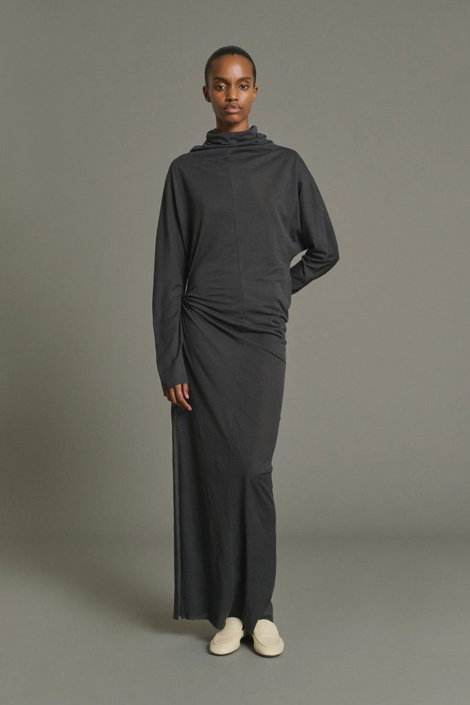 Lola ruched maxi dress