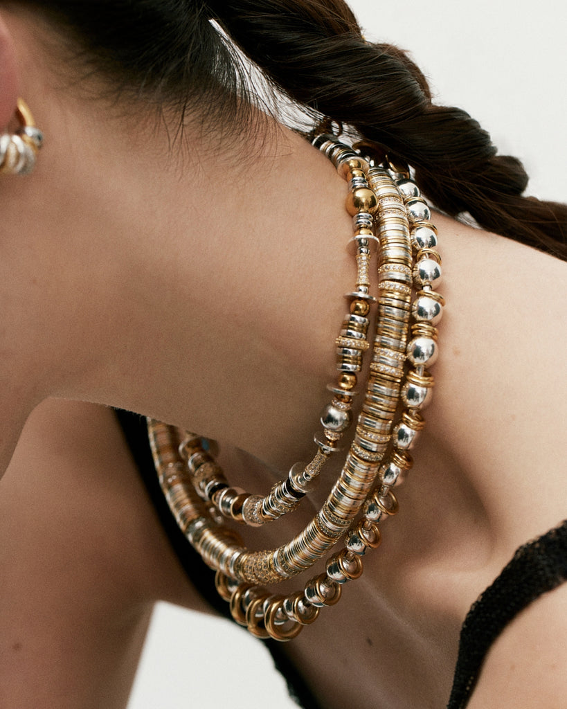 Nefertiti Gold & Silver Necklace