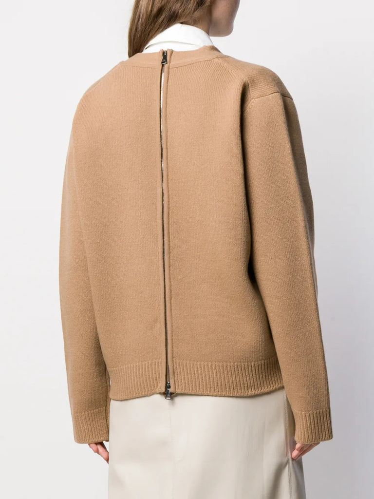 crystal detail oversized cardigan