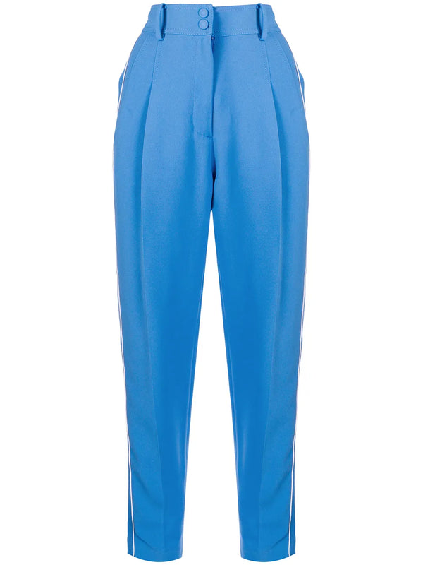 pleated tailored trousers