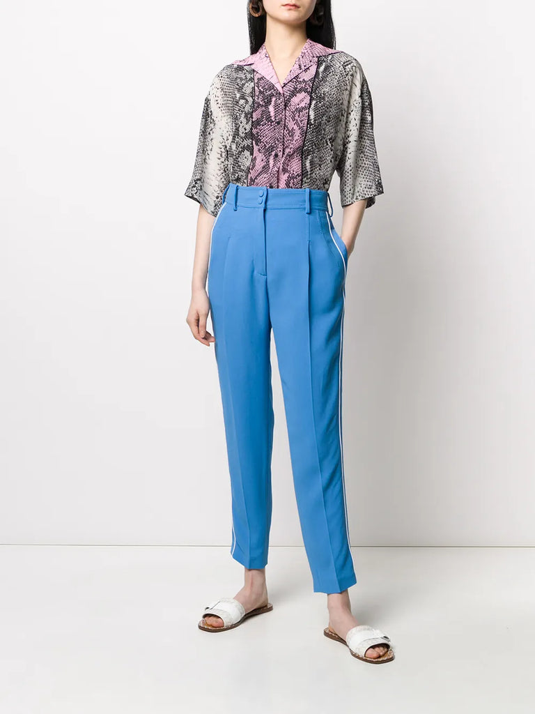 pleated tailored trousers