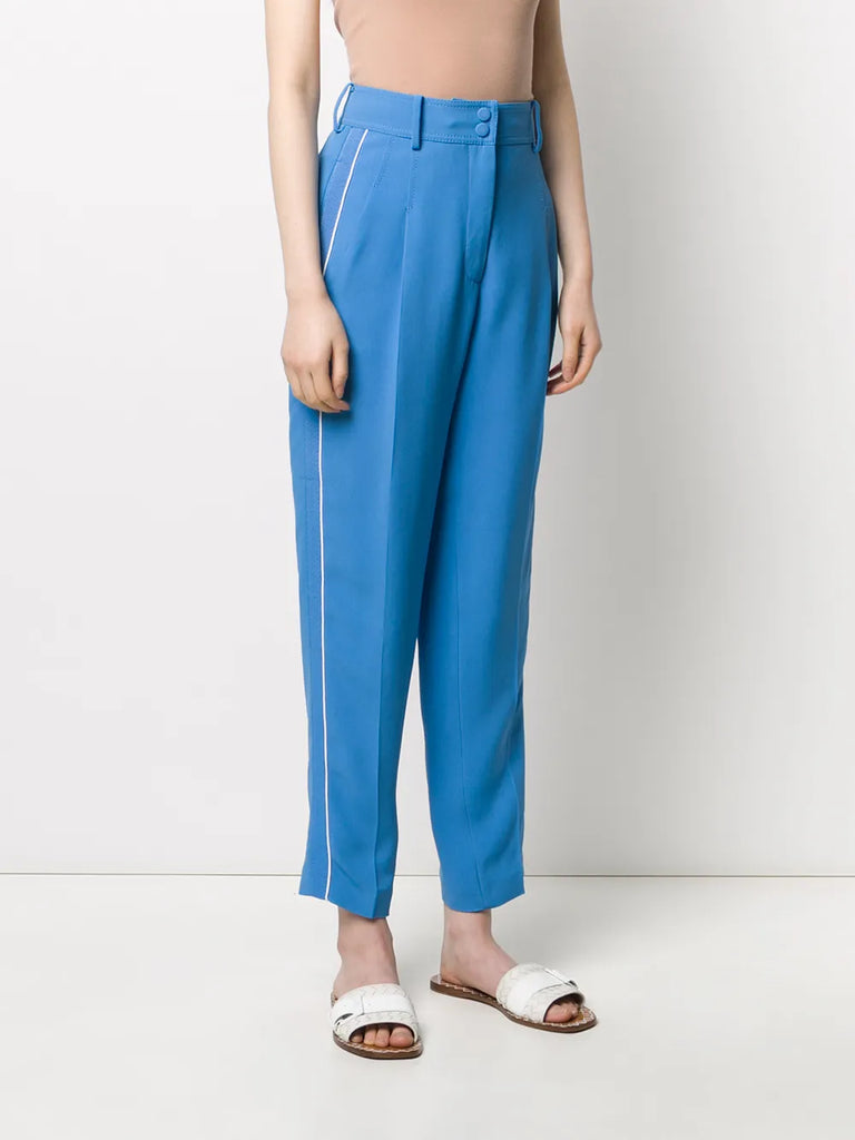 pleated tailored trousers