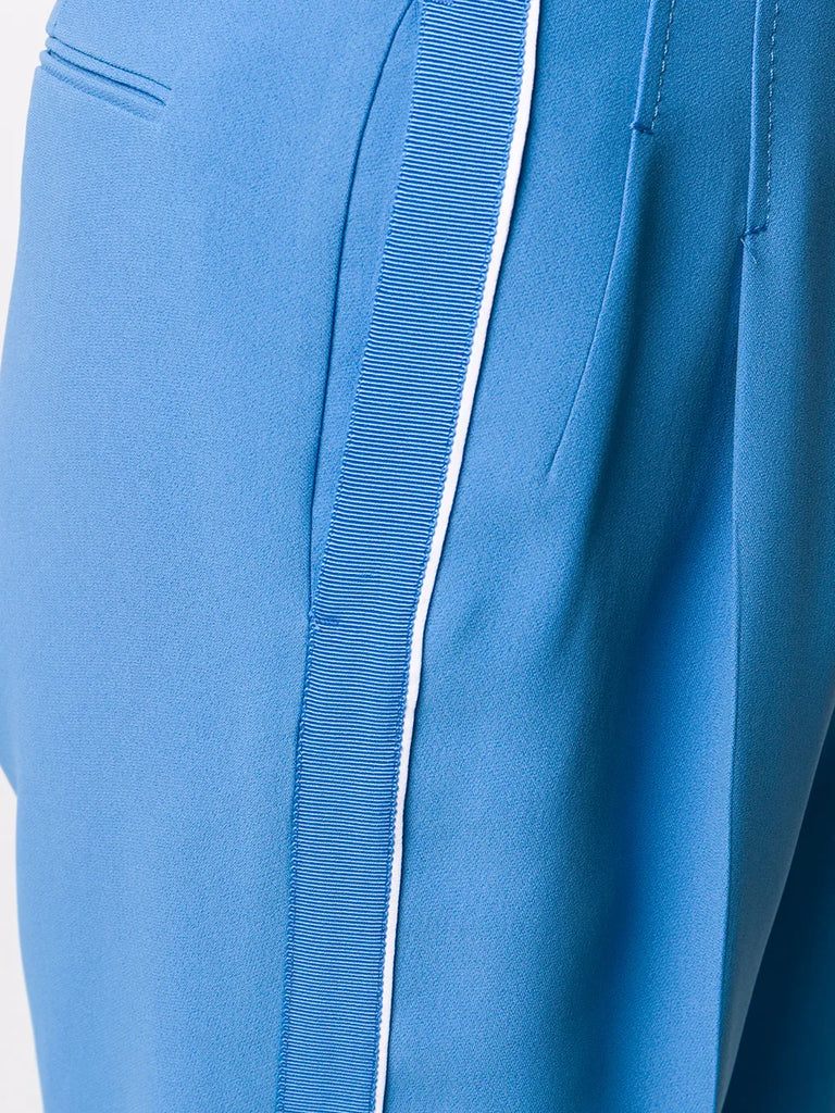 pleated tailored trousers