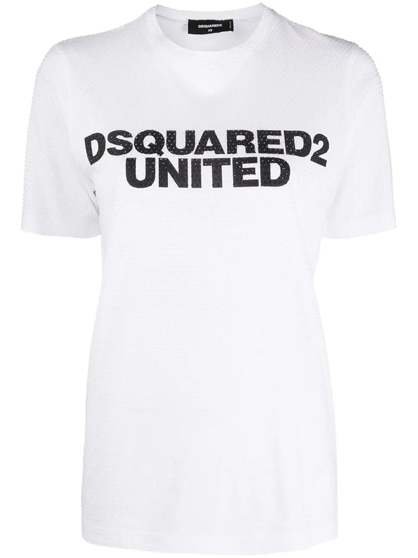 DSQUARED2 rūtains krekls ar garām piedurknēm