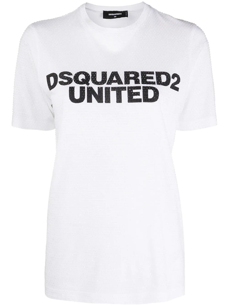 DSQUARED2 rūtains krekls ar garām piedurknēm