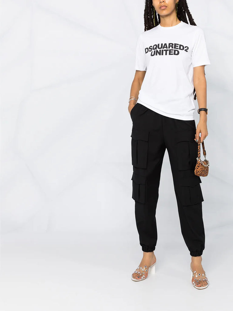 DSQUARED2 rūtains krekls ar garām piedurknēm