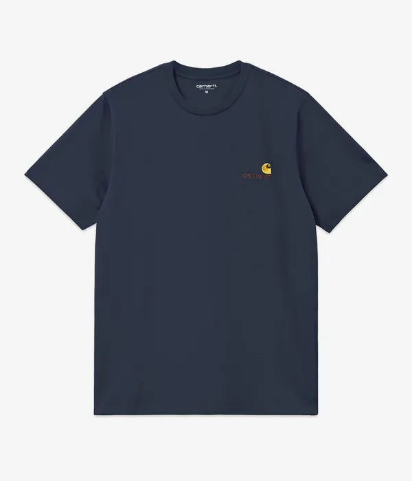 American Script embroidered-logo crew-neck T-shirt