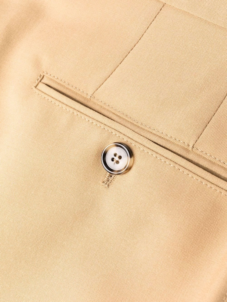 Mid-rise straight-leg trousers