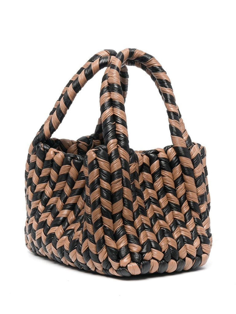 Woven top-handle tote
