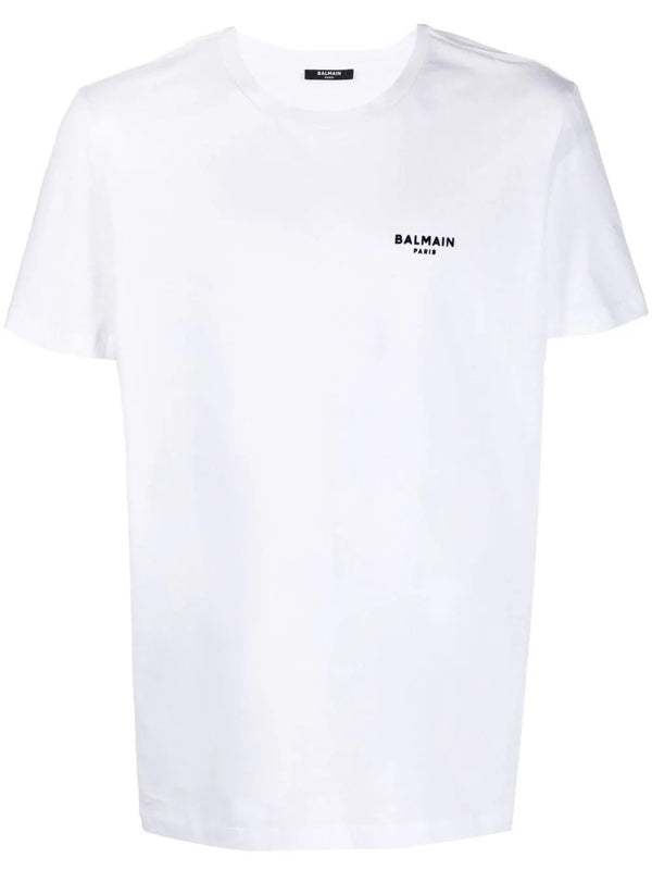 logo-embroidered cotton T-shirt