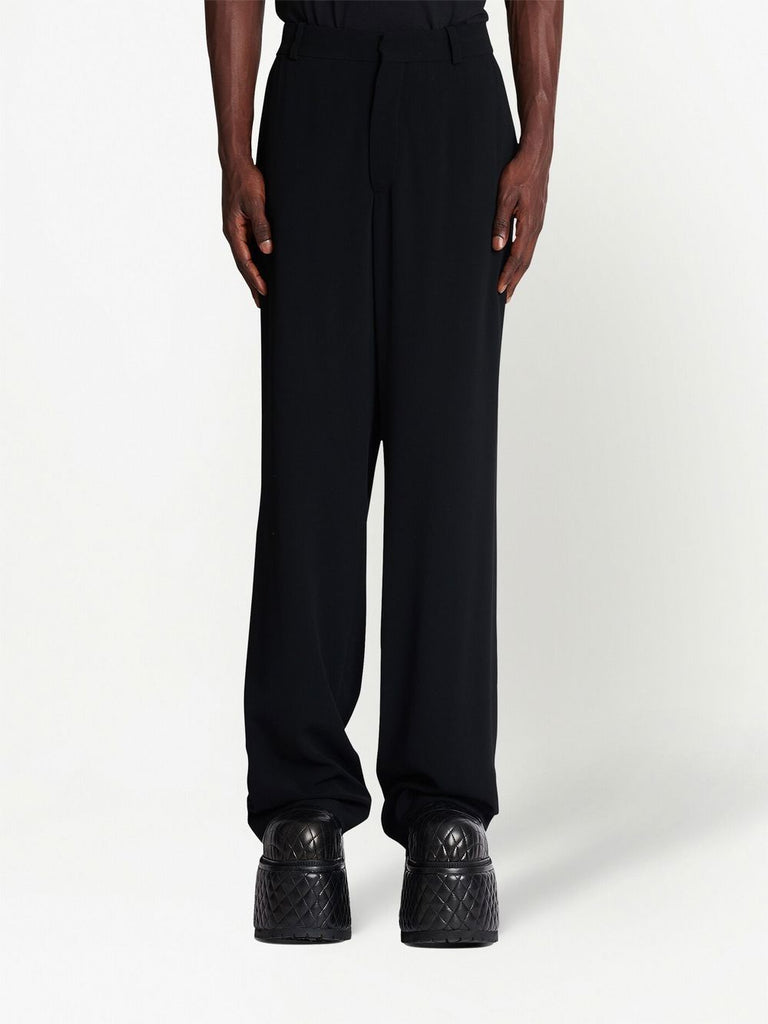 Straight-leg tailored trousers
