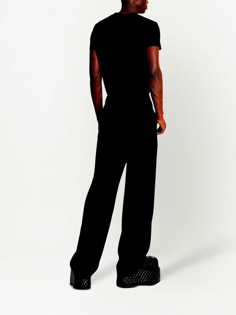 Straight-leg tailored trousers