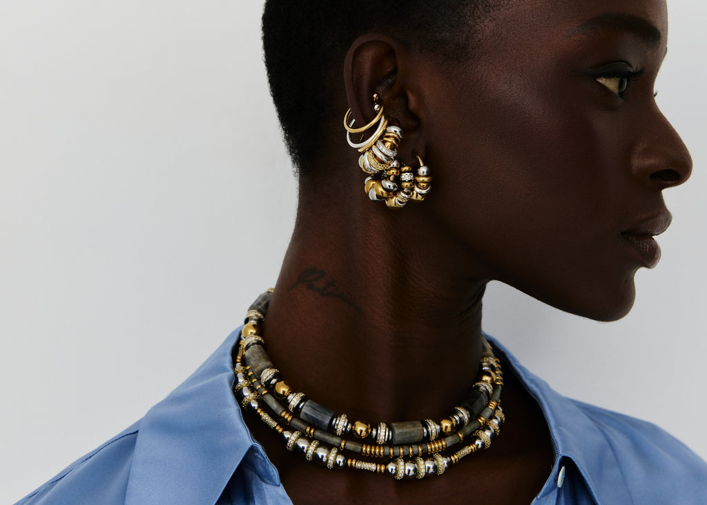 Yara Necklace Grey