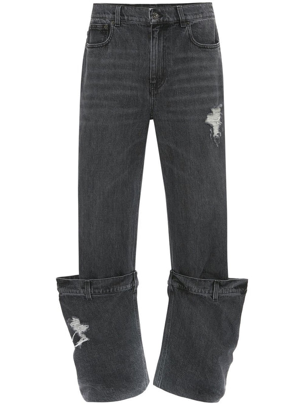 distressed Bucket jeans