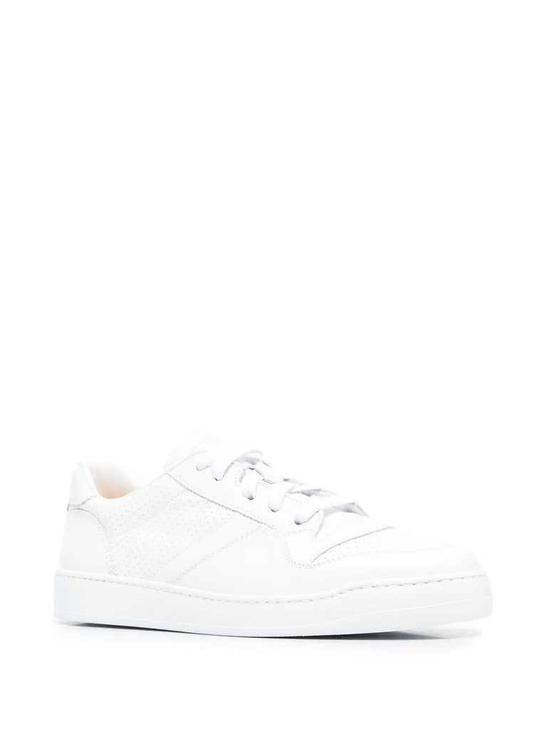 calf-leather low-top sneakers