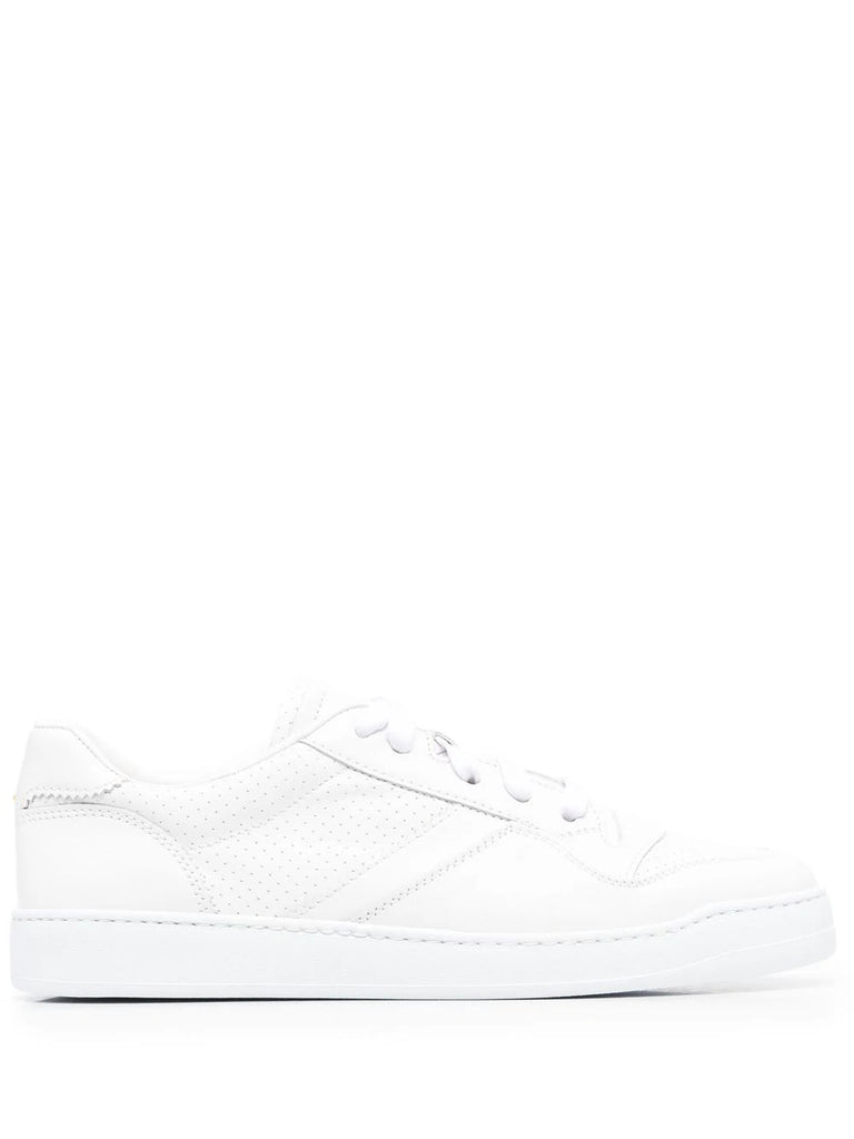 calf-leather low-top sneakers