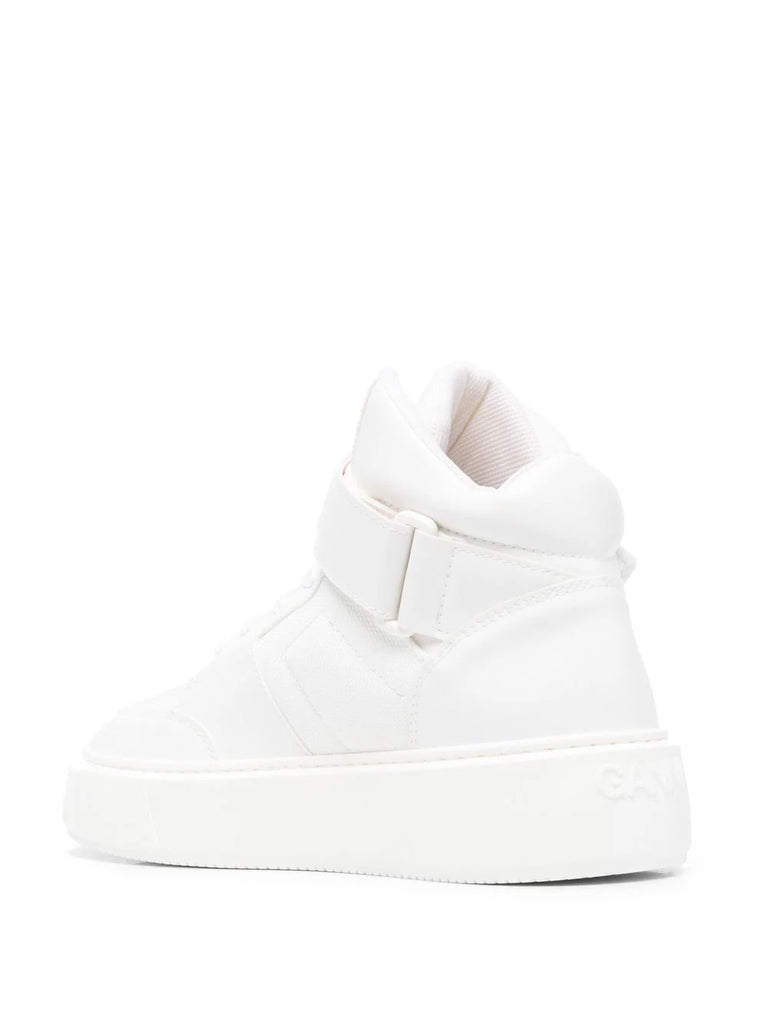 Touch-strap high-top sneakers