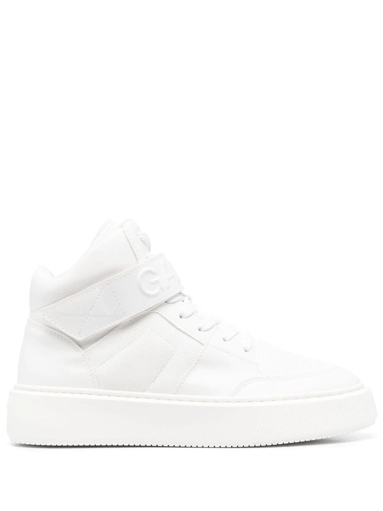 Touch-strap high-top sneakers