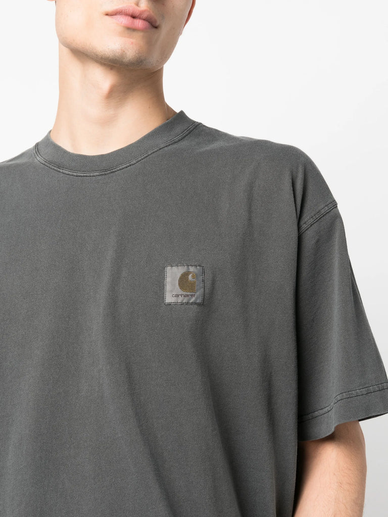 logo-patch cotton T-shirt