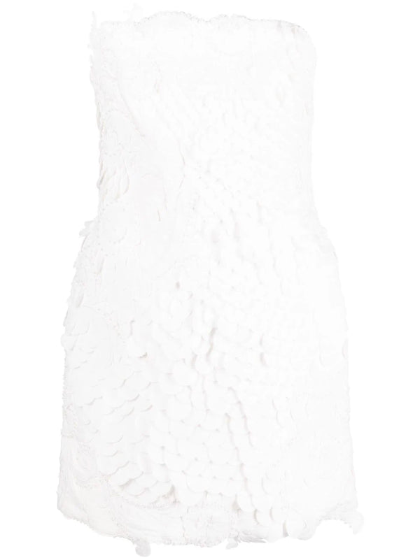 Tama filigree-embellished minidress