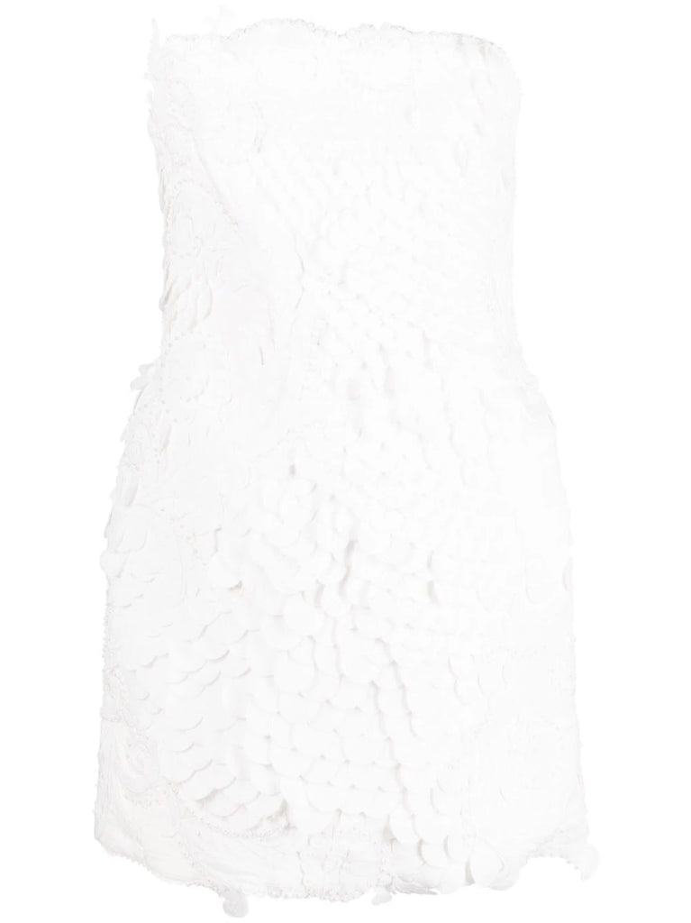 Tama filigree-embellished minidress