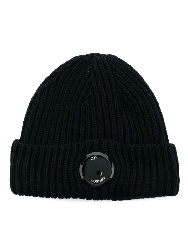 Lens detail wool beanie