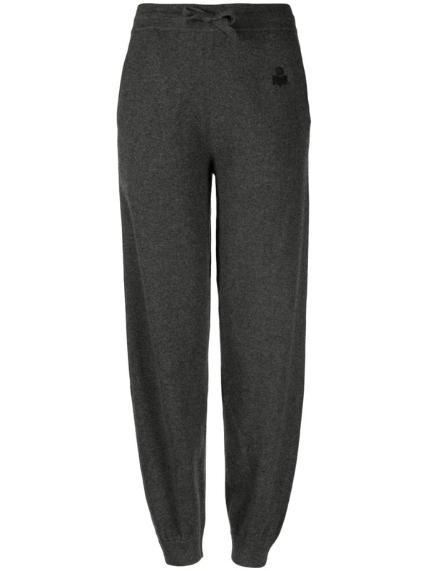 Kira drawstring-waist knitted trousers