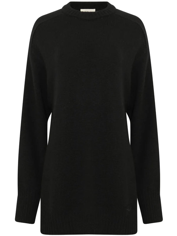 crew-neck wool-blend jumper
