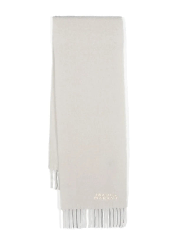 Firny logo-embroidered scarf