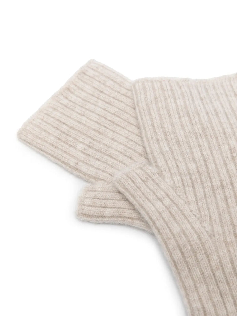 Knokke ribbed-knit mittens
