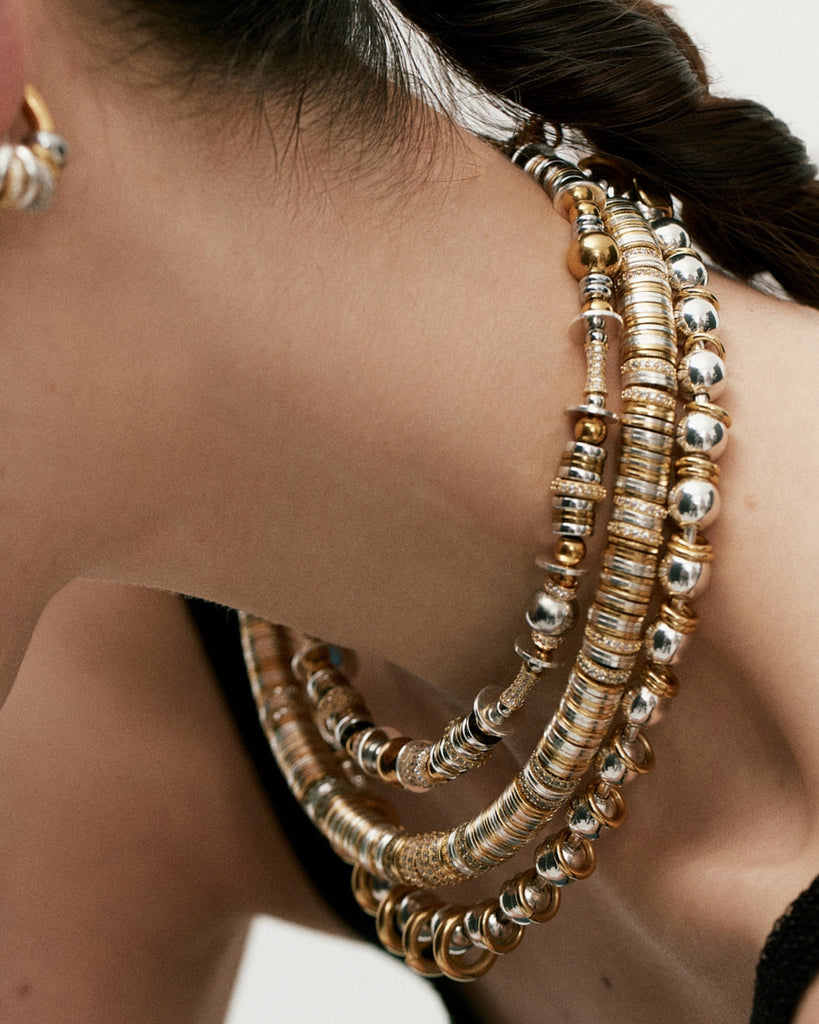Gold Rondelle Necklace