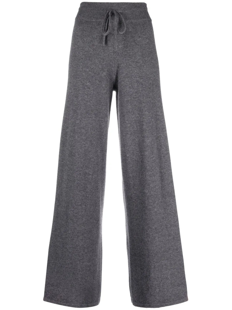high-rise cashmere trousers