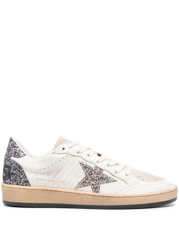 Ball Star glittered leather sneakers