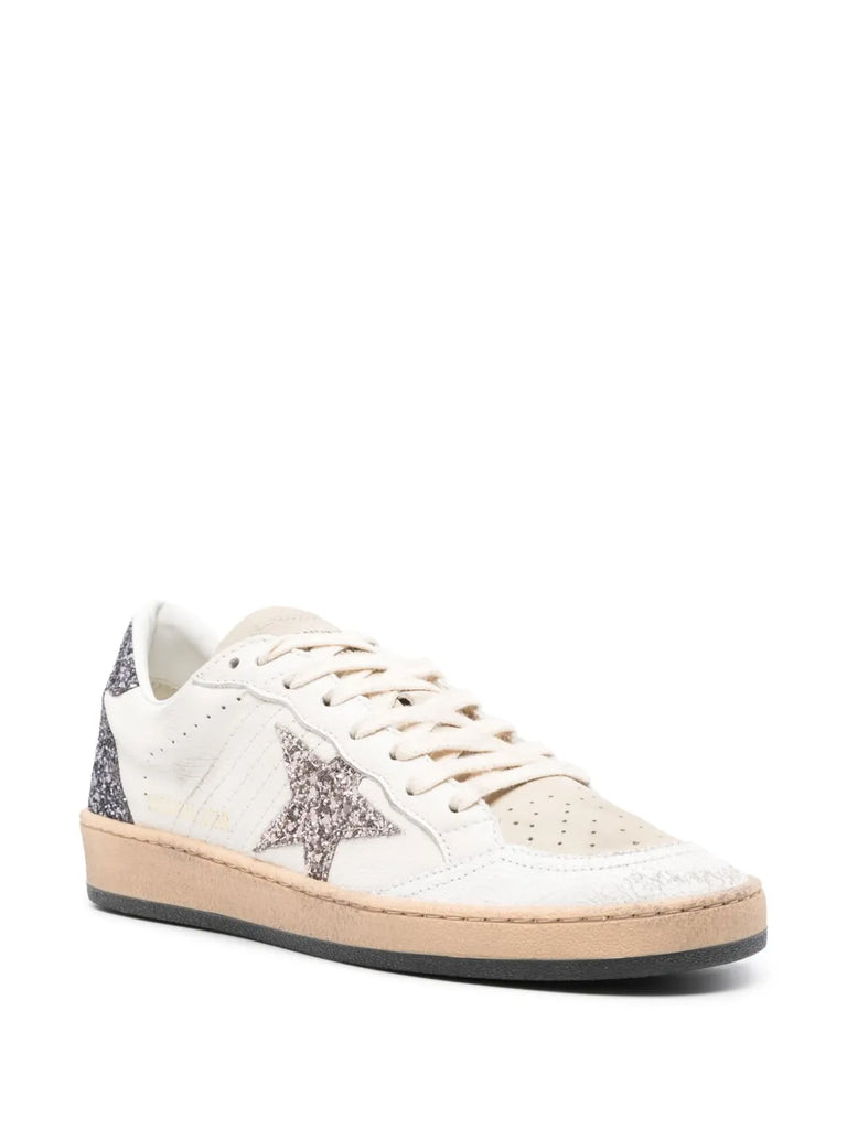 Ball Star glittered leather sneakers