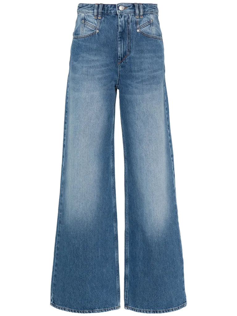 Lemony wide-leg jeans