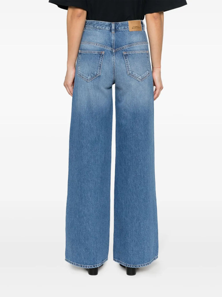 Lemony wide-leg jeans