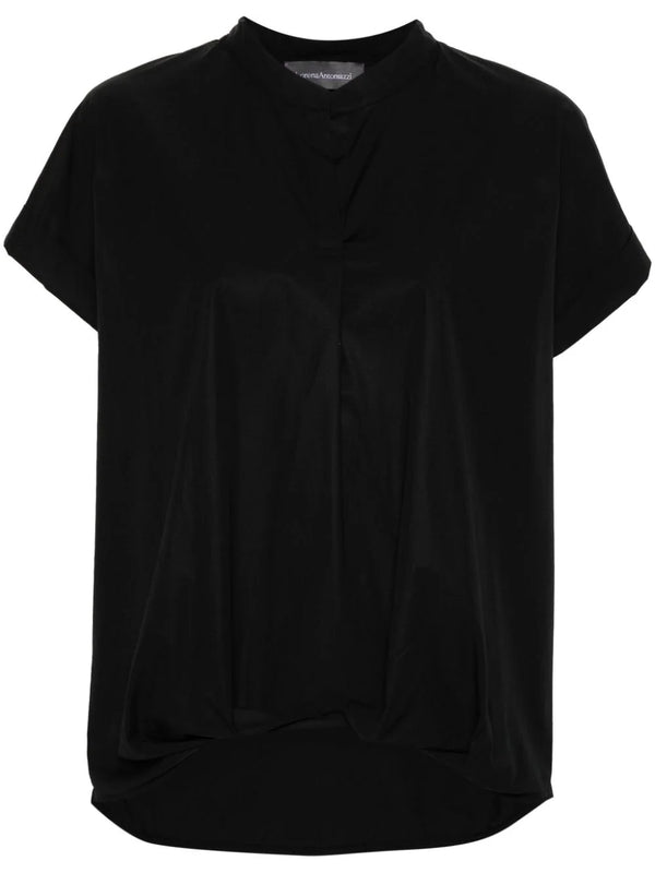 gathered poplin blouse