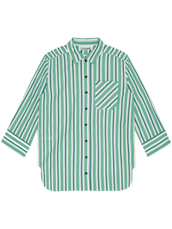 organic-cotton striped shirt