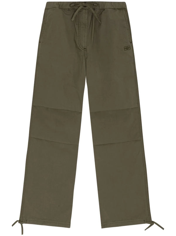 organic cotton-blend trousers